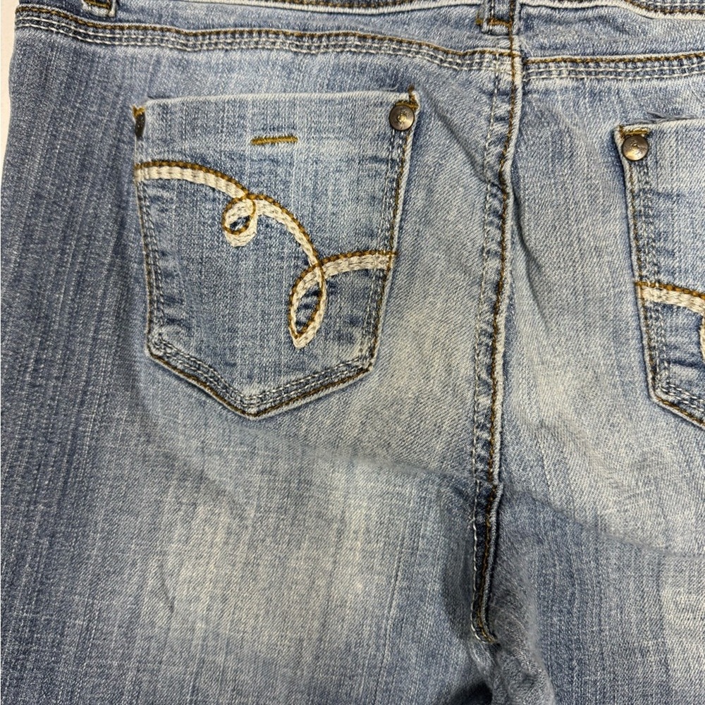 Vintage Y2K LEI Womens Sophia Hiphugger Flare Jean Sz 11 Low Rise 90s Brittany - Picture 6 of 10